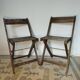 Chaises pliantes vintage