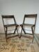 Chaises pliantes vintage