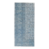 Tapis de couloir vintage bleu de petite taille, 2 x 5, 61 x 134 cm