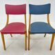Set of 2 Colourful Vintage Chairs, Germany, 1960's