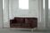 Stouby Møbelfabrik, two-seater sofa in mid-century style in brown leather, 1970s.