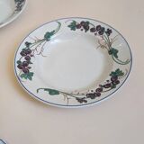 Set of 4 antique soup plates – Faïencerie de Gien