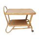 Vintage rattan bamboo serving tray 1960