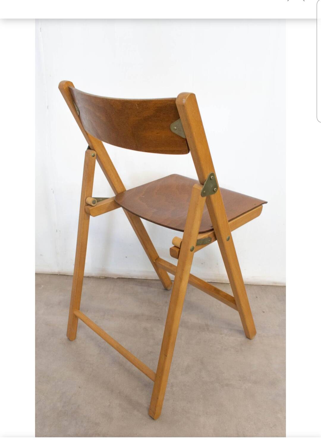 Chaise pliante annees 50