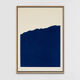 Original abstract painting phthalocyanine blue
