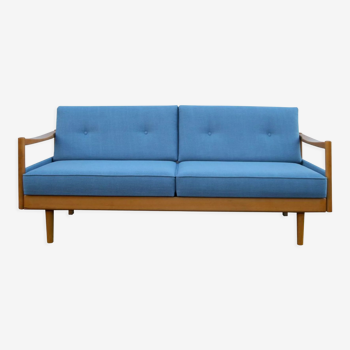 Blue vintage daybed by Wilhelm Knoll, 1960s