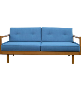 Lit de repos vintage bleu par Wilhelm Knoll 1960s