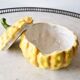 Sarreguemines majolica pumpkin jam pot 1930