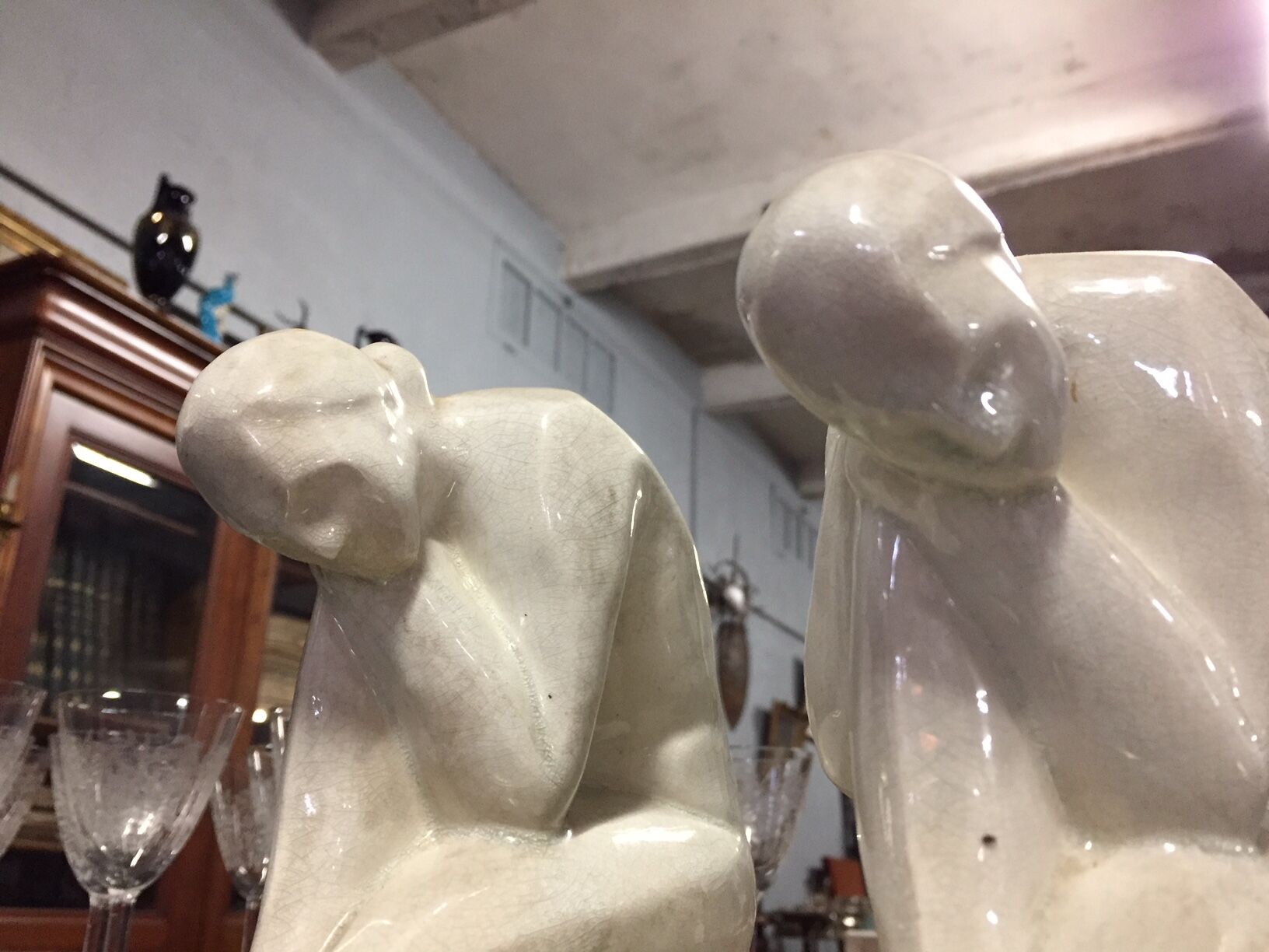 Ancient bookends by Saint Clement manufacturer