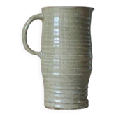 Glazed ceramic jug, signed vintage jug, pitcher, carafe, kitchen, collection