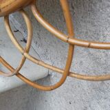 Vintage rattan mirror