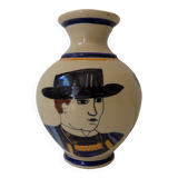Vase Henriot Quimper faïence numéroté