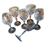 Verres à pied en cristal d'arques modèle Washington