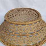 Braided wicker basket