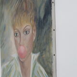 Portrait woman in the bubble