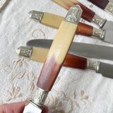 12 couteaux vintage bakélite Inox Pradel