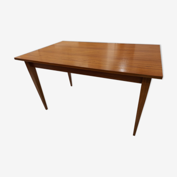 Rectangular dining table veneer rosewood vintage 1970s