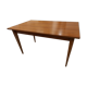 Table  à manger rectangulaire placage palissandre vintage années 1970