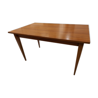 Rectangular dining table veneer rosewood vintage 1970s