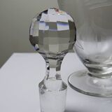 Large antique Belle Époque carafe/ewer from the 1900s-1930s, cut glass