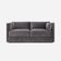 Canapé haga gris velour, design scandinave