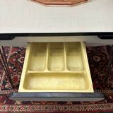 Table formica pieds eiffel avec rallonge