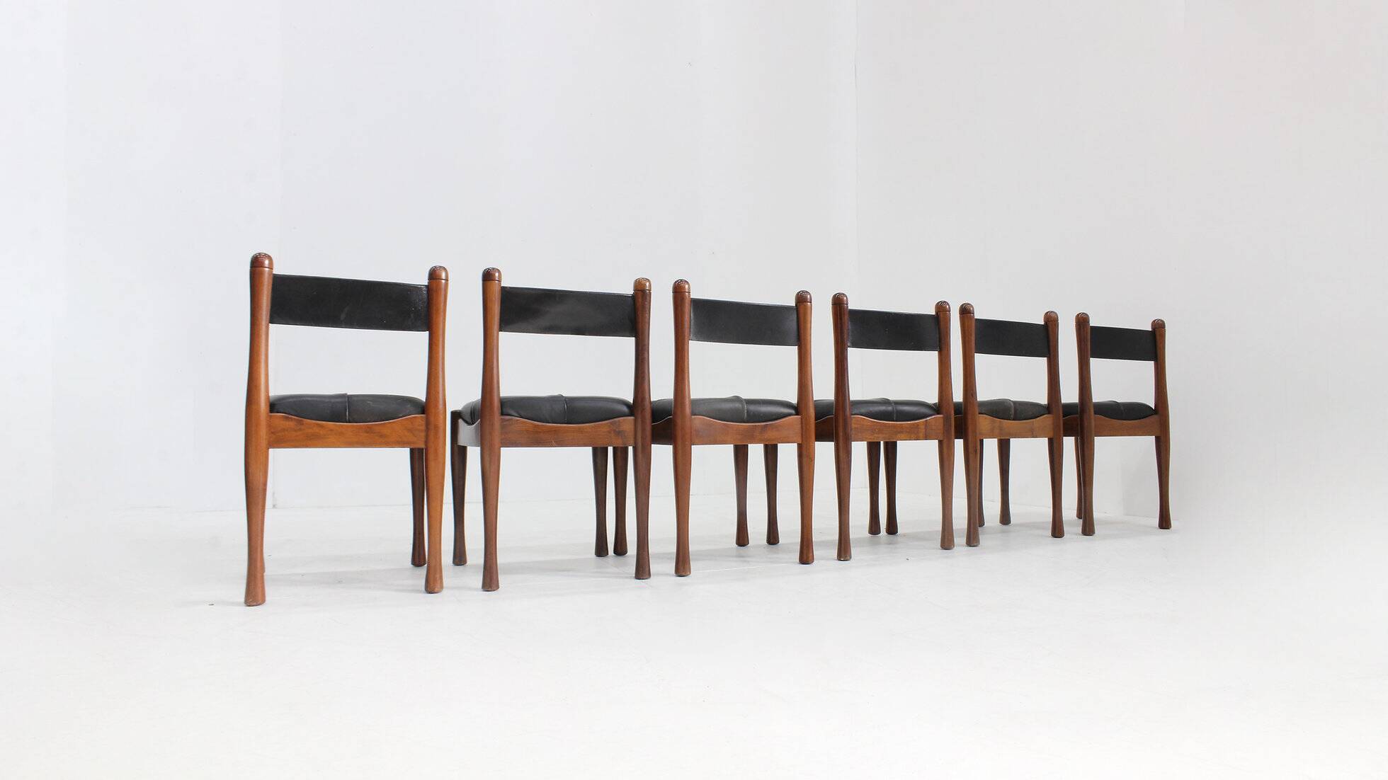 Chaises de salle à manger vintage Bernini par Silvio Coppola, ensemble de 6