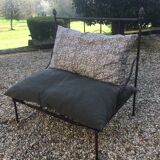 Set of 2 iron garden chairs