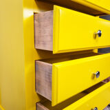Chiffonnier vintage jaune