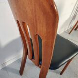 6 Scandinavian teak chairs from Ansager møbler, Denmark 1980s
