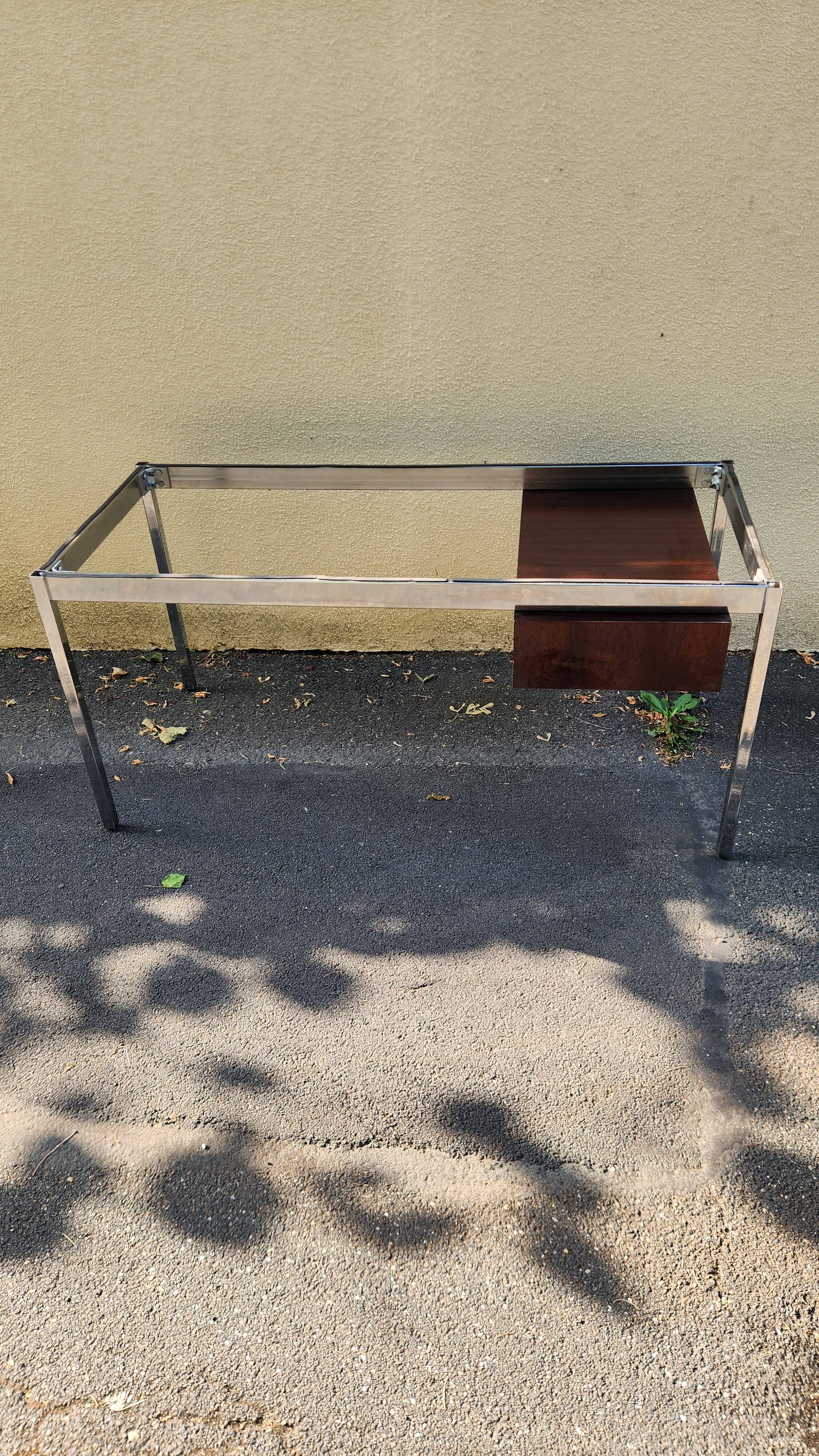 Bureau Knoll design marbre blanc