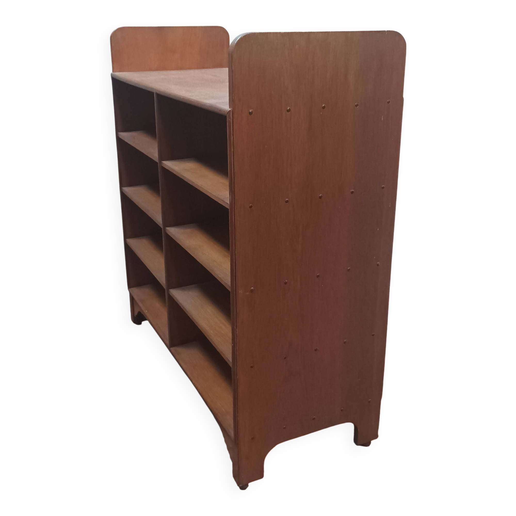 Vintage teak bookcase shelf