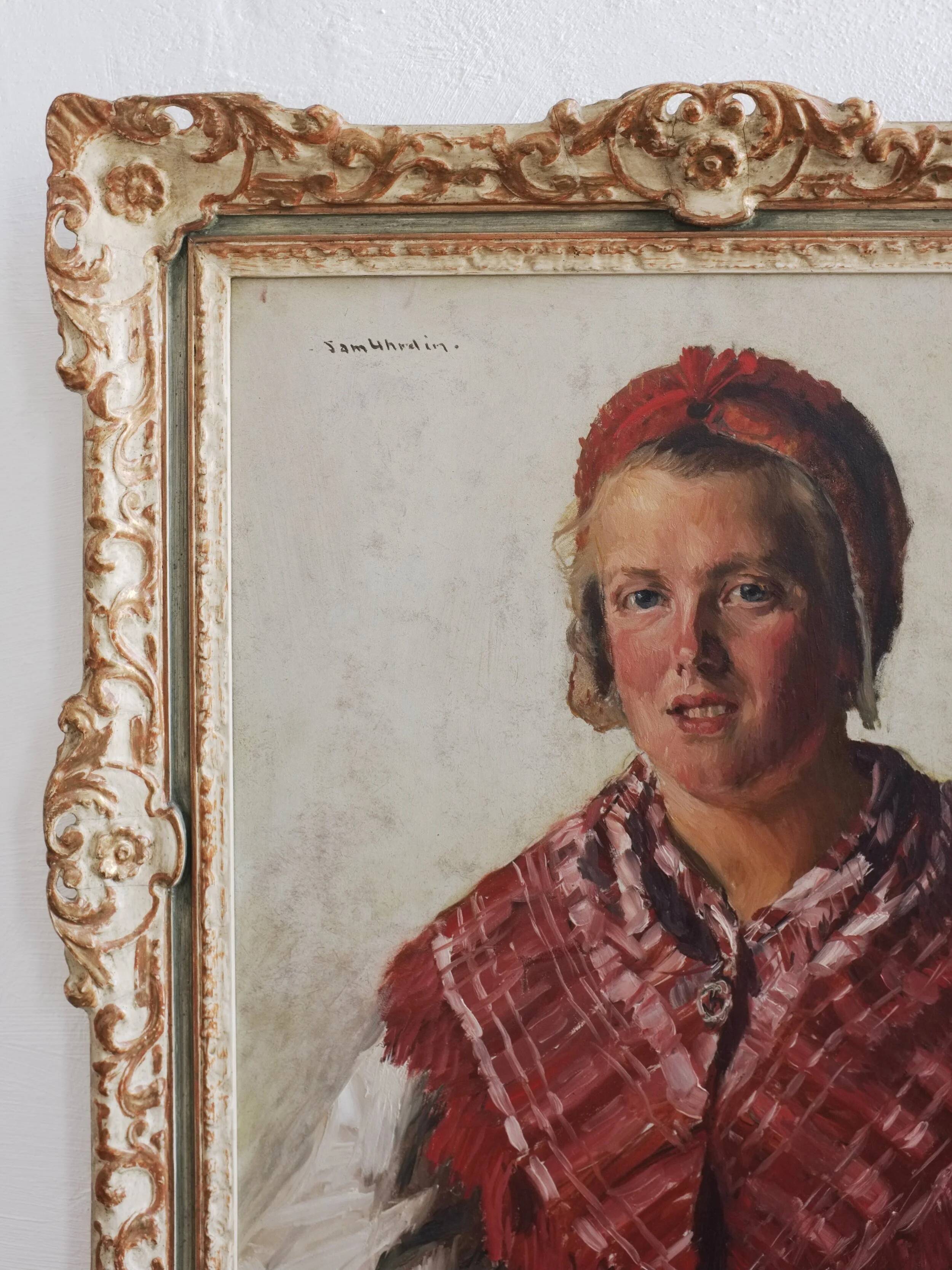 Vintage portrait of a woman by Sam Uhrdin | Sweden | 1920s