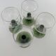 A set of 4 Vintage MCM Gren Beehive Stem Wine Glasses