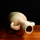 Large terracotta two-handled jar