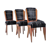 Set of six art deco chairs