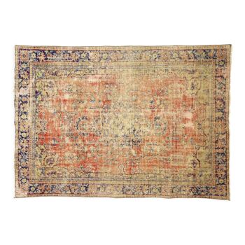 Anatolian handmade vintage rug 232 cm x 161 cm
