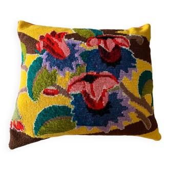 Vintage canvas cushion