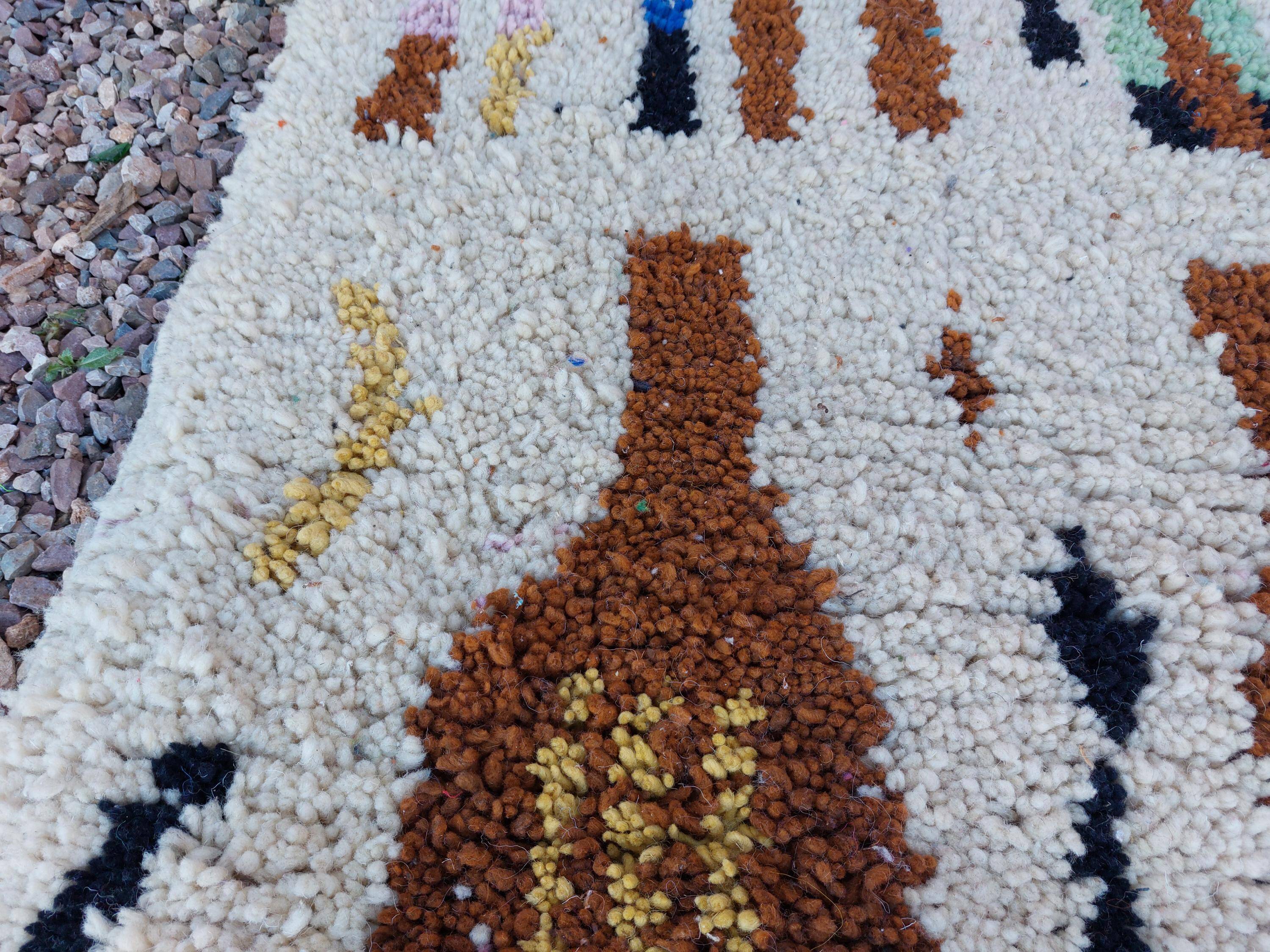 Handwoven Moroccan rug 3x2 m