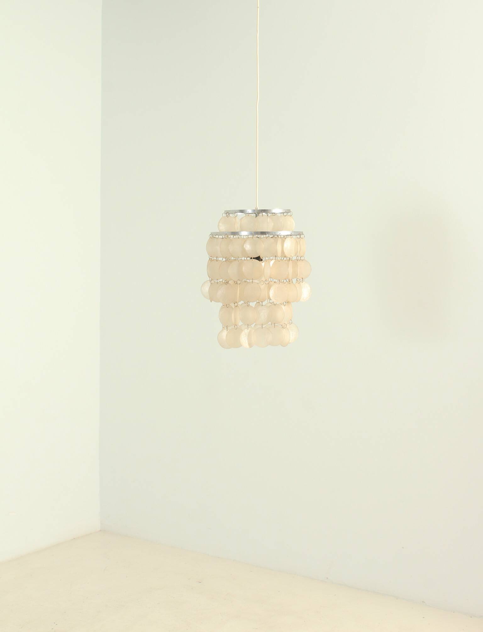 German chandelier in the style of Verner Panton, 1970s.