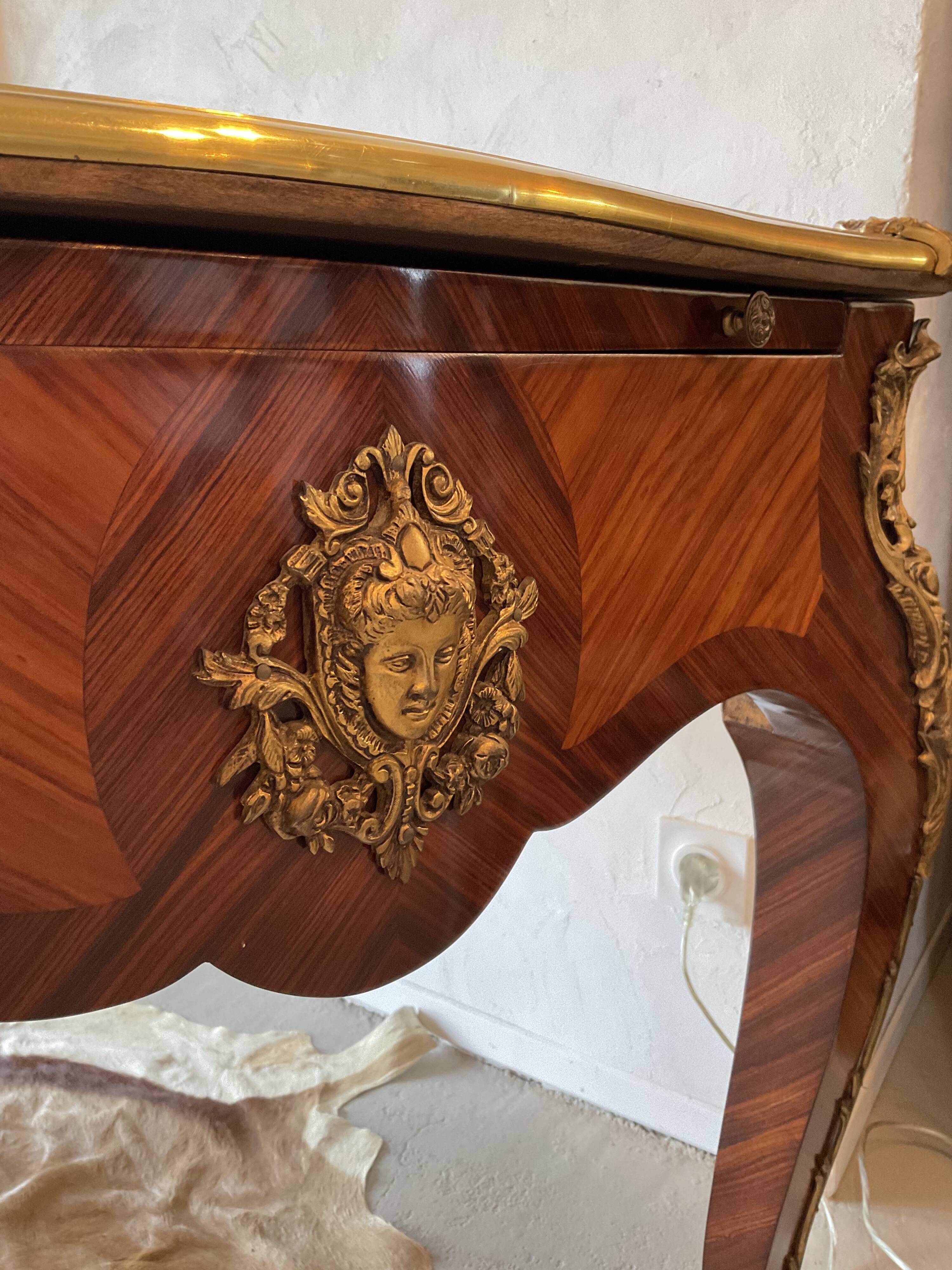 Louis XV style office. 3 drawers