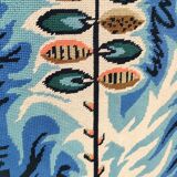 70s design flower tapestry