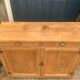 Grand Parisian buffet with billot and butterfly hinges, raw wood, 1930.