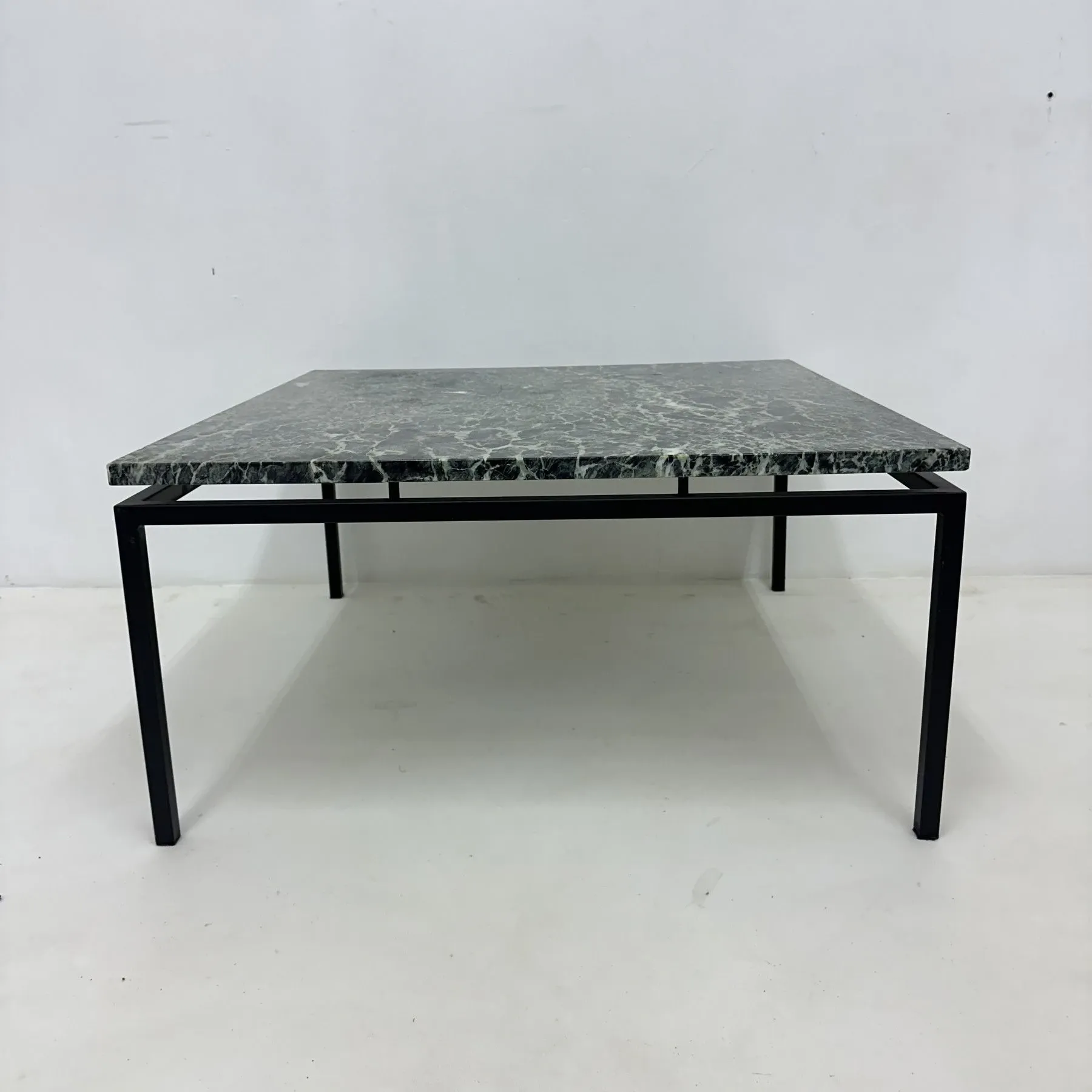 Mid-century modern green marble coffee table, 1970s