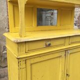 Yellow Parisian glass cabinet