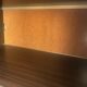 Vintage TV Hi-Fi unit on wheels, smoked glass, sliding doors.