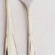 Oyster or dessert forks, ribbons, silver-plated metal