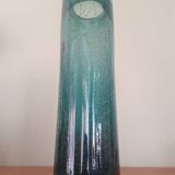 Large blown glass scroll vase - vintage Bendor glassware
