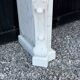 Louis XV style fireplace in Carrara marble, circa 1980.