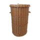 Rattan basket with handles and lid 60/70